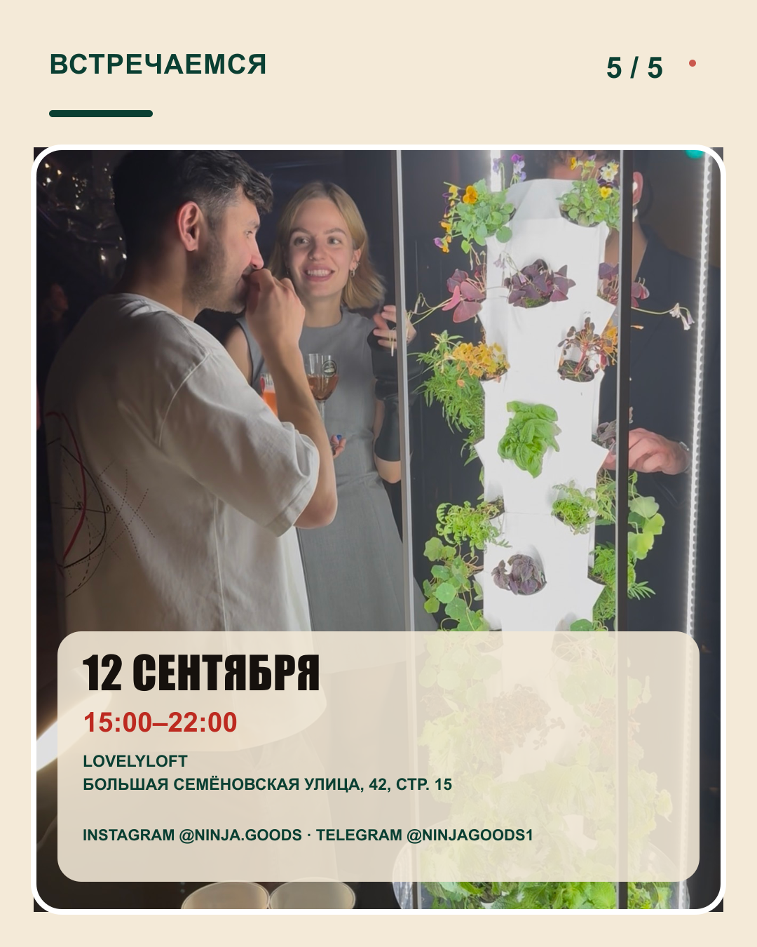 Ниндзя Гудс на Гастрофесте 12 сентября в LovelyLoft